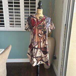 Abstract Art Print Dress